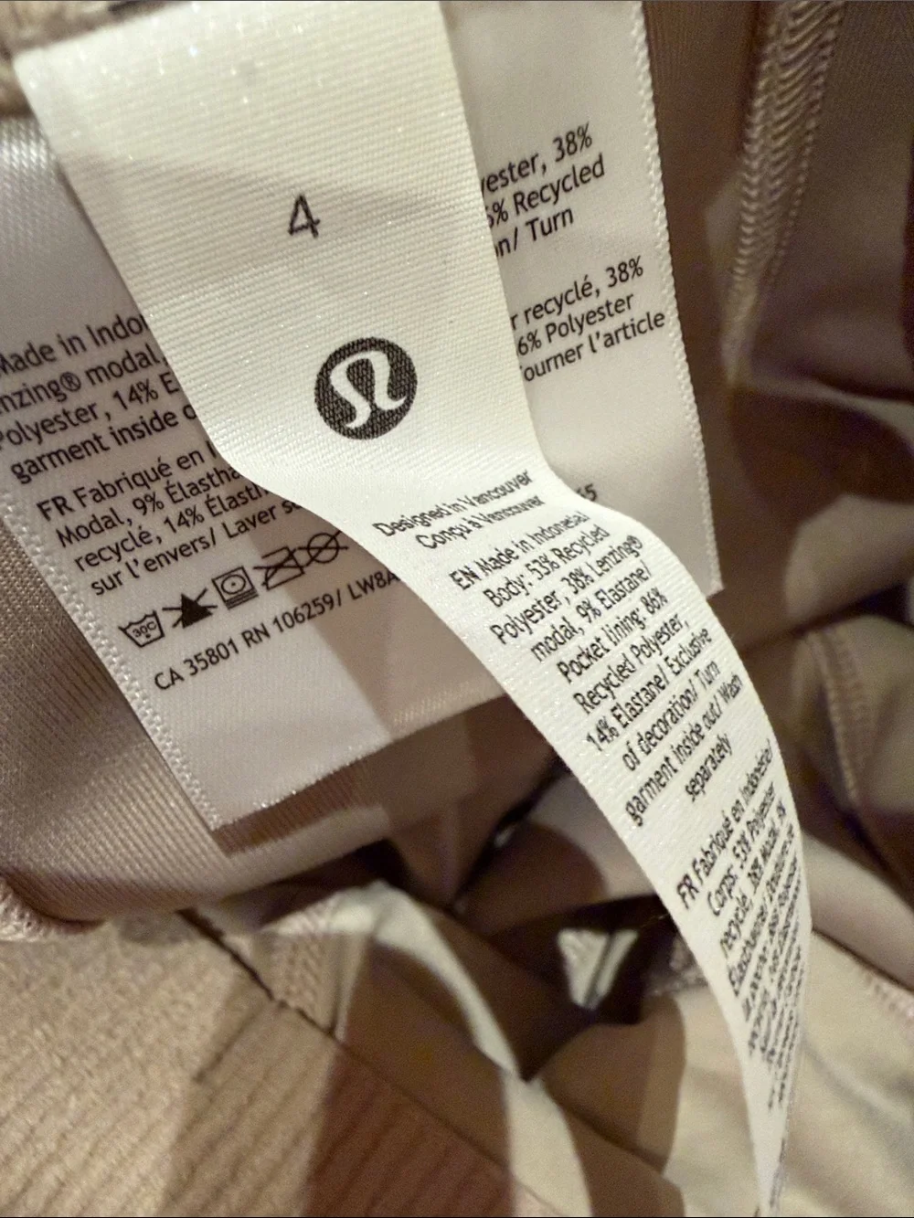 Lululemon Women’s softstreme HR midi Skirt in Light Beige - size 4 - Picture 6 of 6
